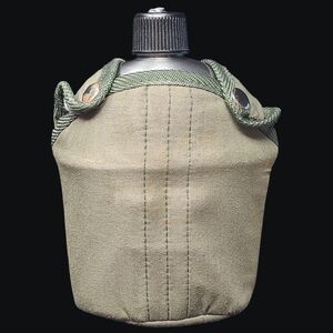 STAINLESS STEEL CANTEEN-STAINLESS STEEL LINER ARMY GREEN SNAP COVER